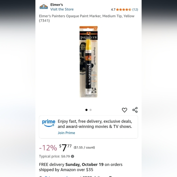 New Elmer's Express Yourself Painters Permanent Marker 6 Colors - Picture 9 of 9